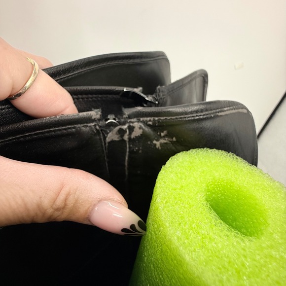 Torrid Black Faux Leather Women 9.5 Knee High Boots Buckle Zip Side Wide Calf - Picture 16 of 16